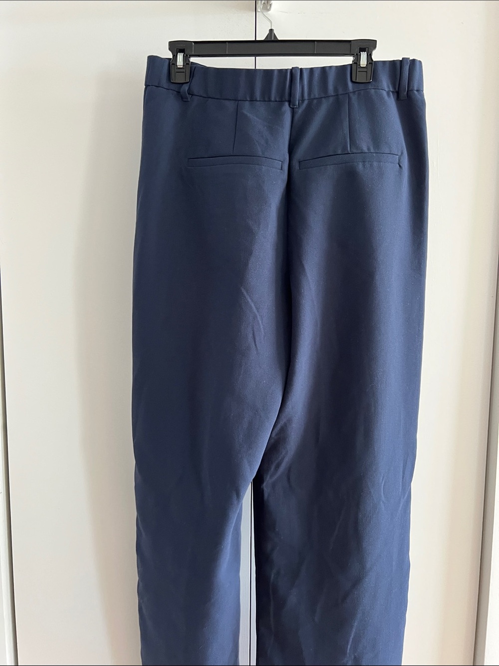 Abercrombie & Fitch Navy Sloane Pleated Wide-Leg Pants Size 32 LONG - Picture 4 of 7
